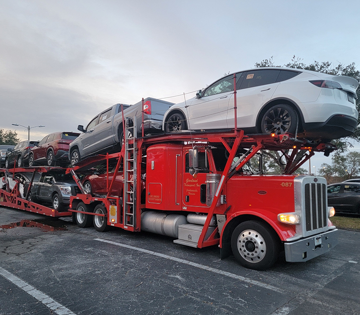 Team members collaborating at Garland Transport